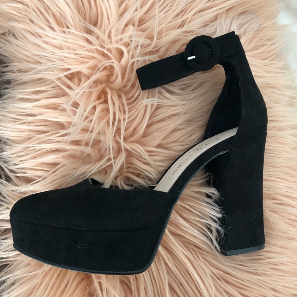 Black Suede High Heels!